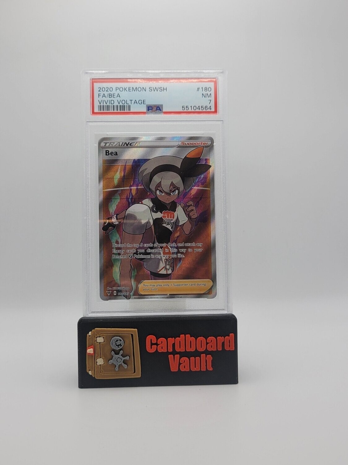 2020 Pokémon Bea Full Art #180 PSA 7