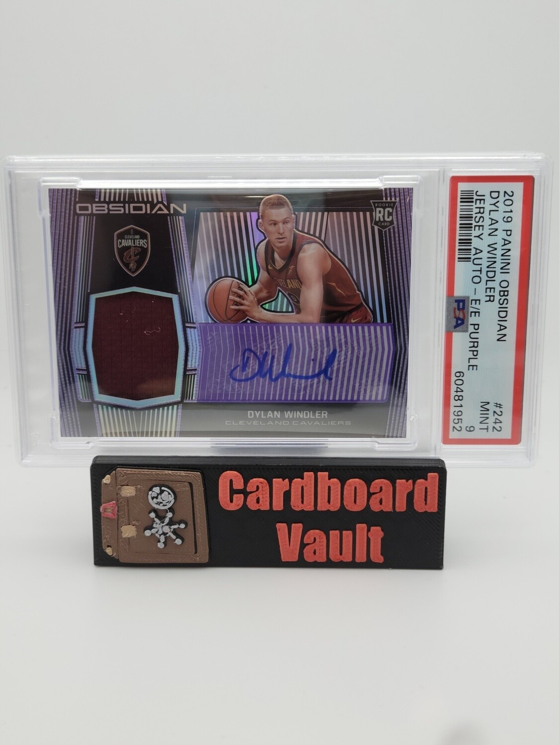 2019 Obsidian Dylan Windler Jersey Auto #242  Purple 35/75 RPA  PSA 9 60481952