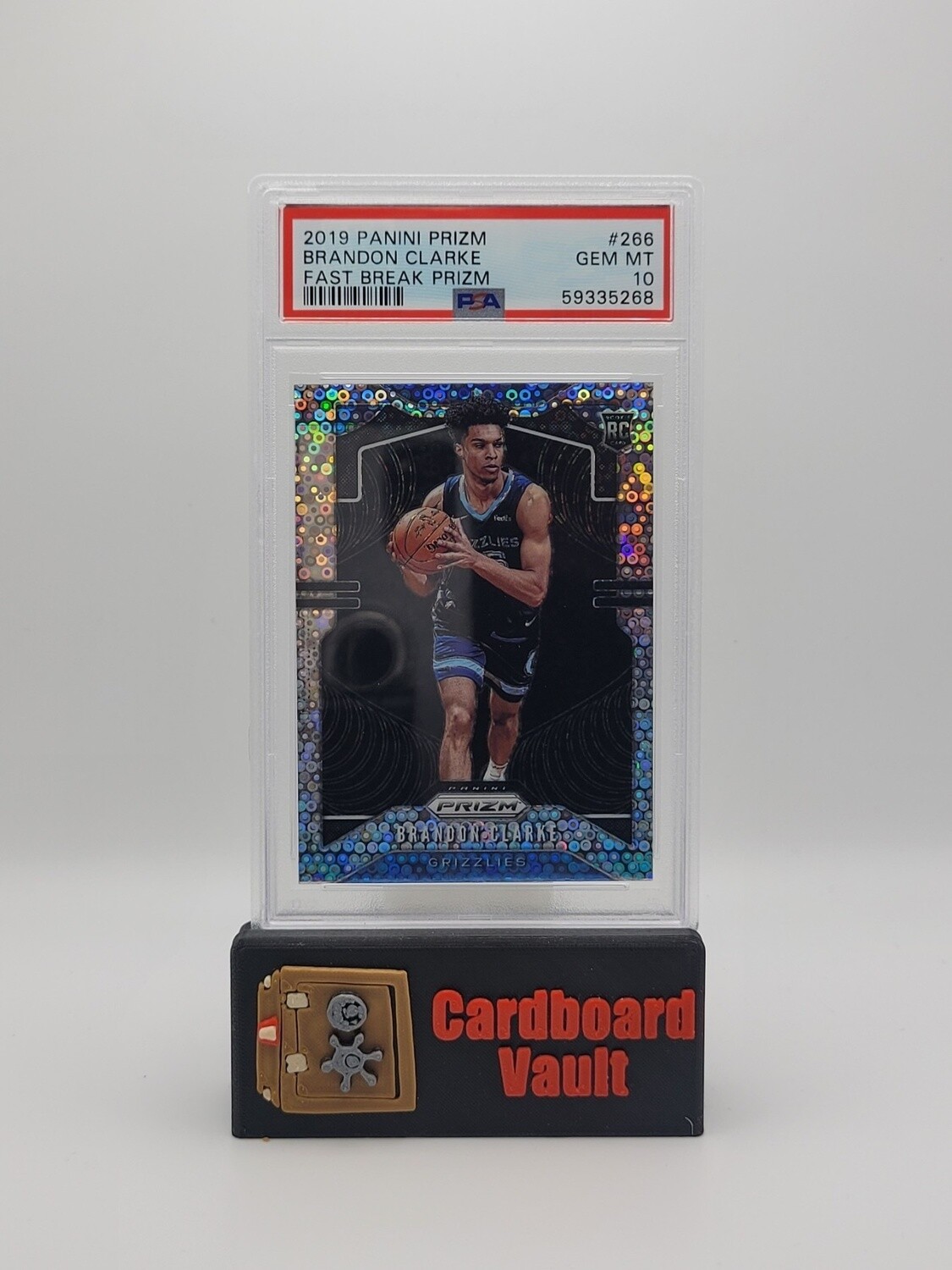 2019 Prizm Brandon Clarke #266 Fast Break Prizm PSA 10