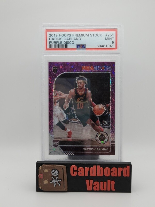 2019-20 Hoops Premium Stock Darius Garland #251 Purple Disco PSA 9 60481941