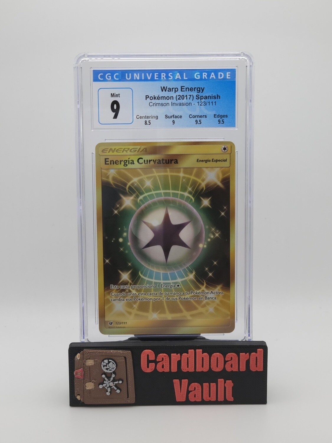 2017 Pokémon Spanish Warp Energy #123 Low Pop CGC 9