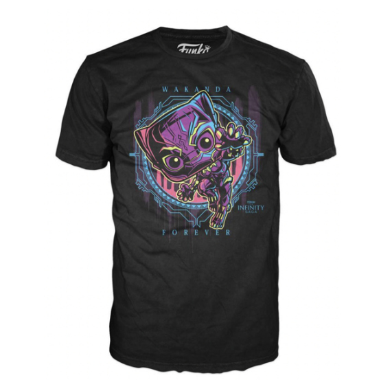 Pop Tees Black Panther T-Shirt Size 3XL