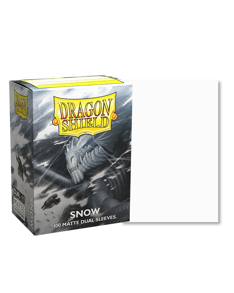Dragon Shield 100 Dual Card Sleeves Matte Snow