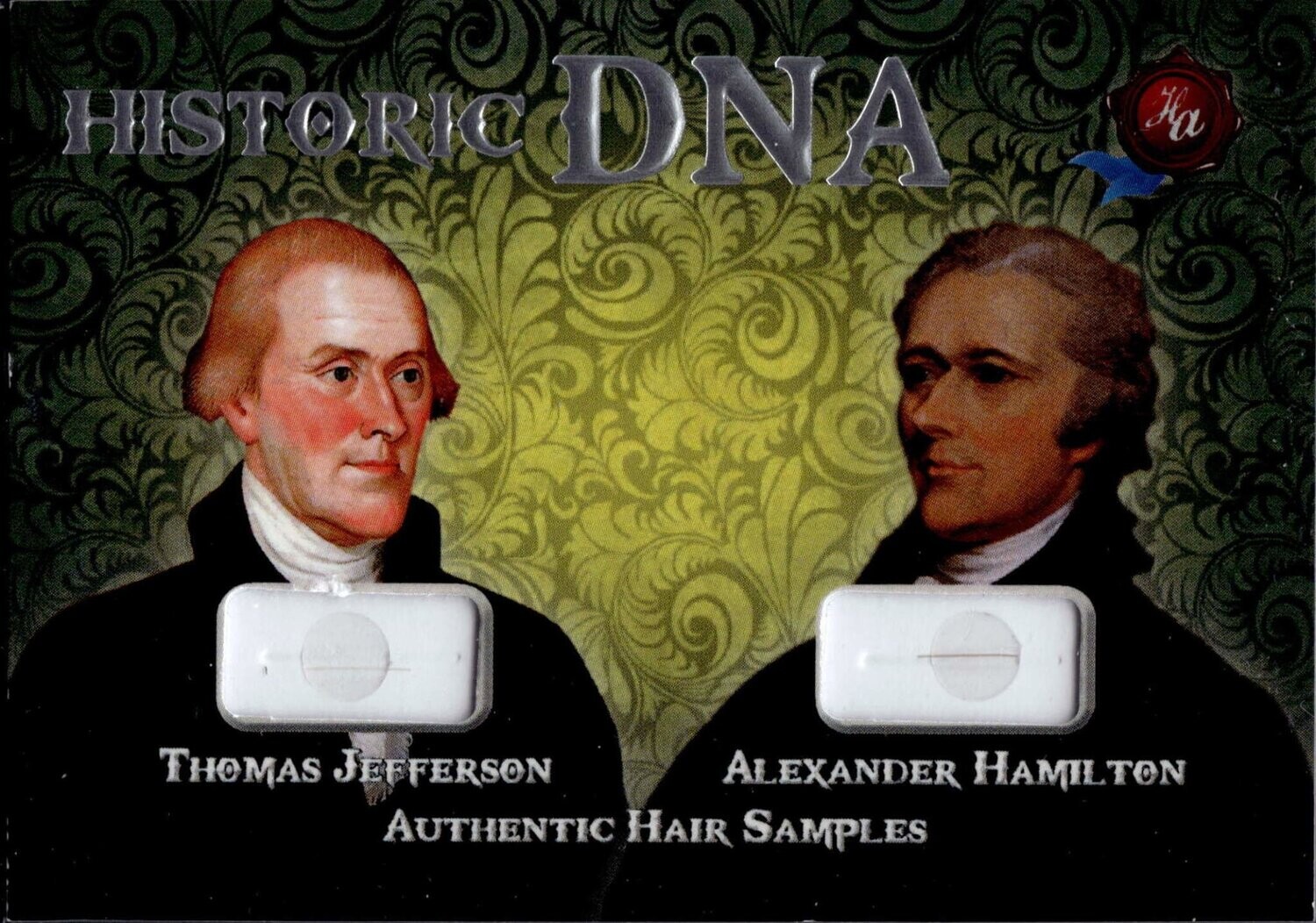 Historic Autographs Historic DNA Thomas Jefferson and Alexander Hamilton Authentic Hair Sample 25/61