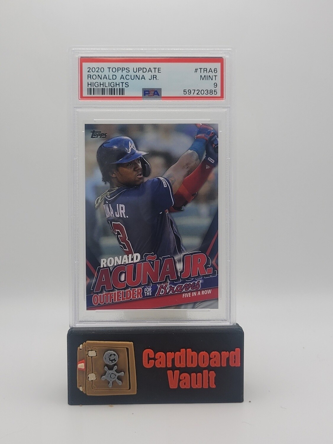 2020 Topps Update Highlights Ronald Acuna Jr. # TRA-6 PSA 9