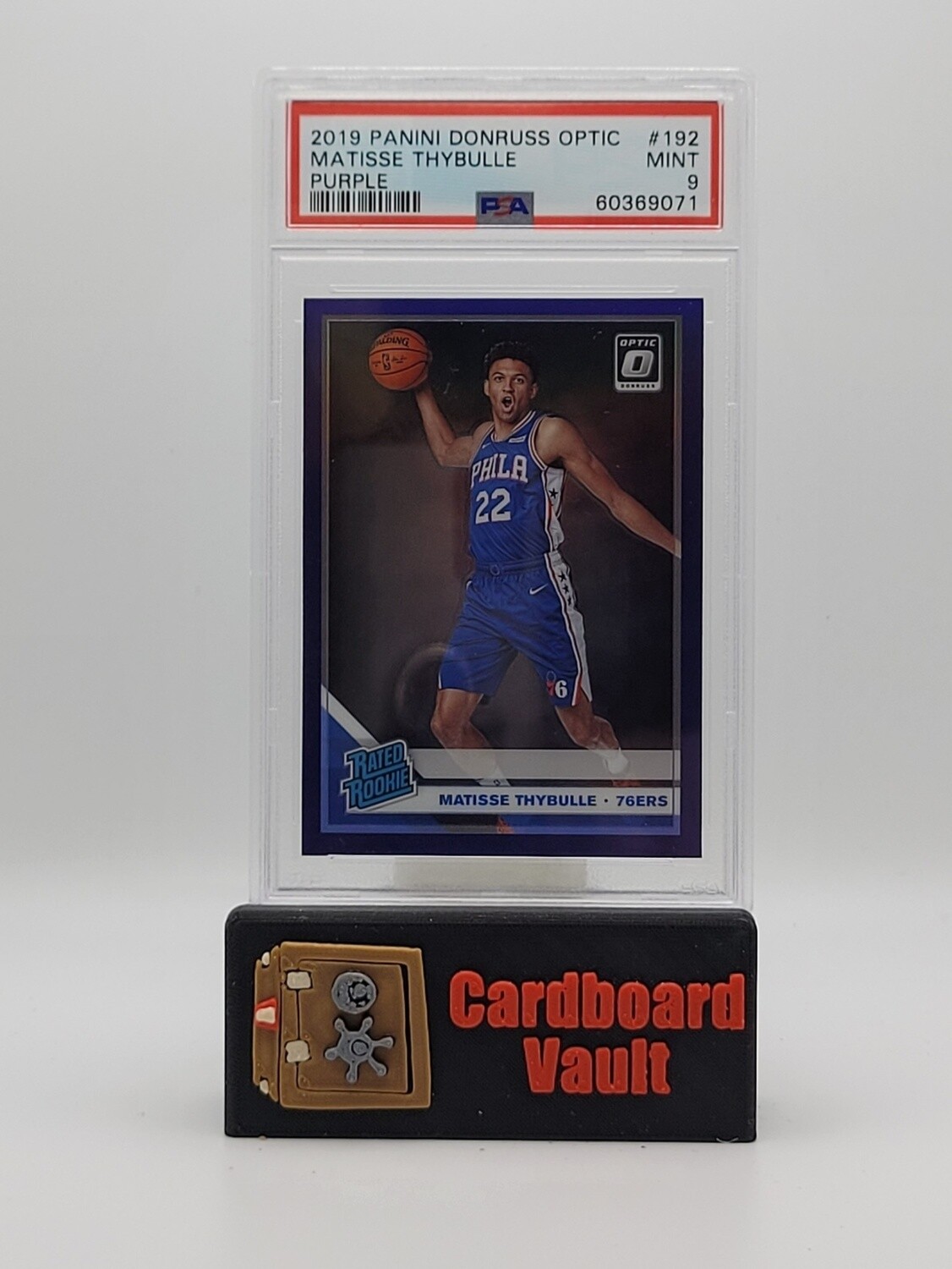 2019 Optic Rated Rookie Matisse Thybulle #192 Purple PSA 9