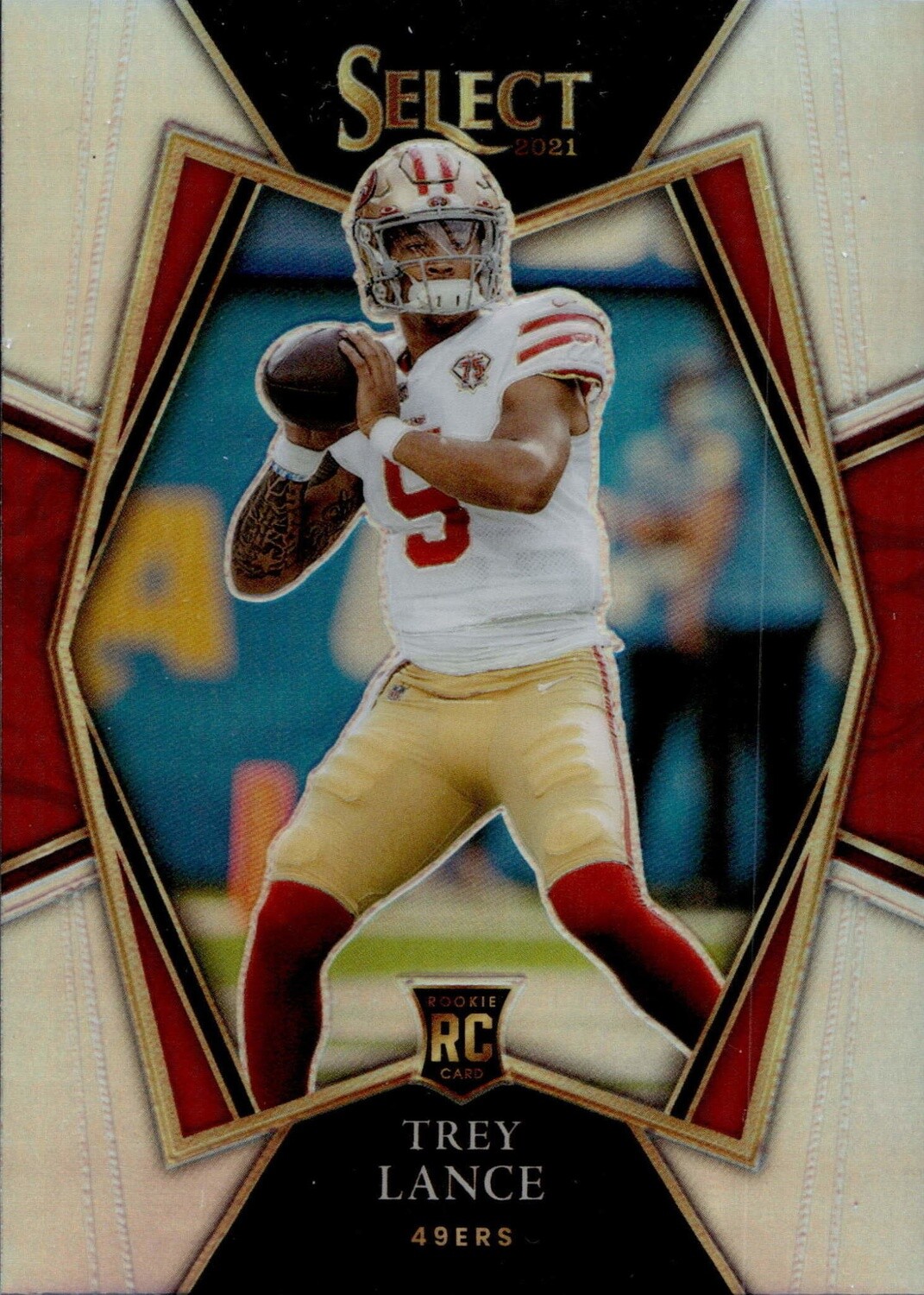 2021 Select Trey Lance Rookie Card #145 Silver Prizm