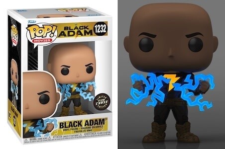 Black Adam Black Adam 1232 Funko Pop Limited Edition Glow Chase