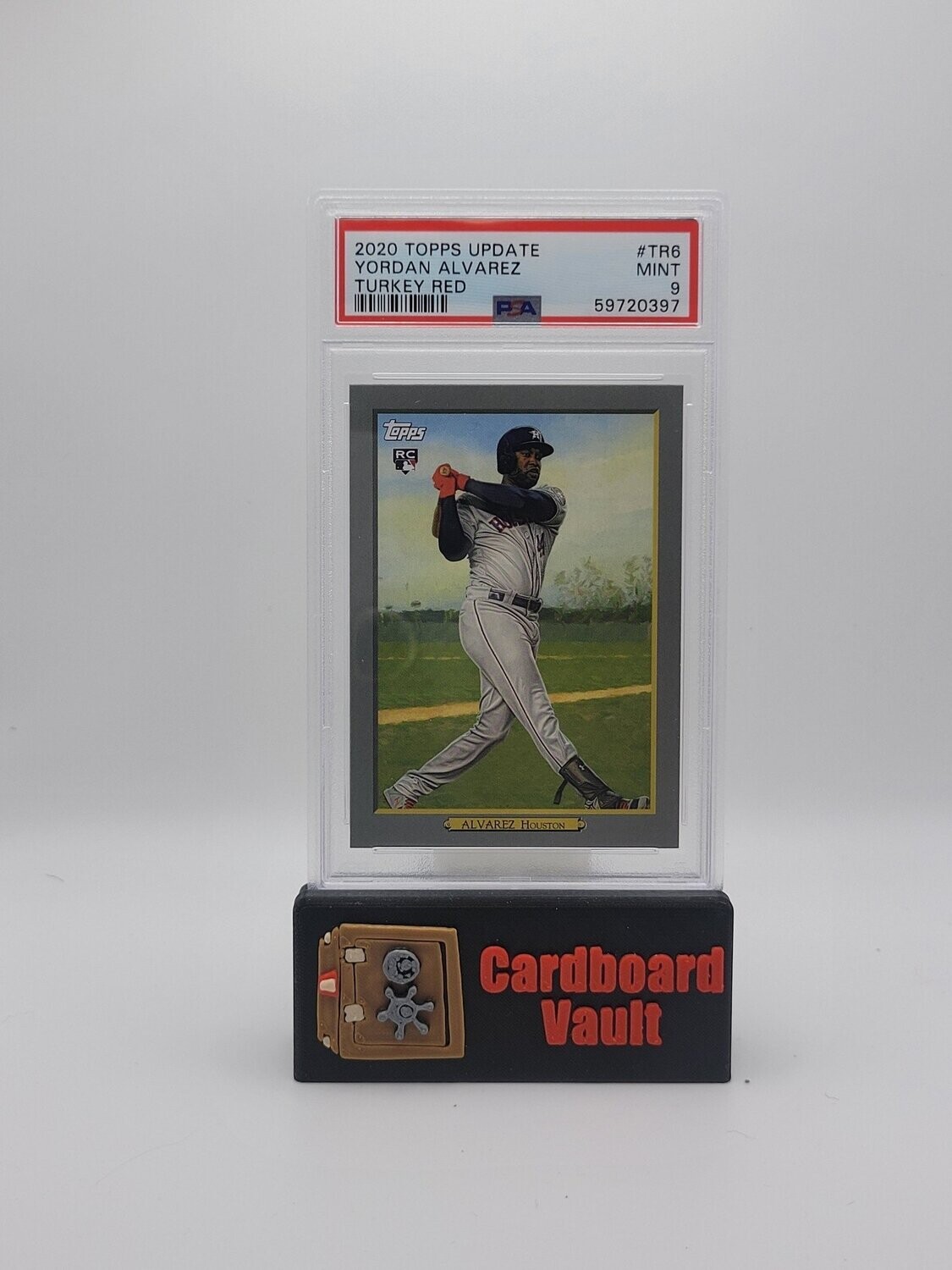 2020 Topps Update Yordan Alvarez # TR-6 Turkey Red PSA 9