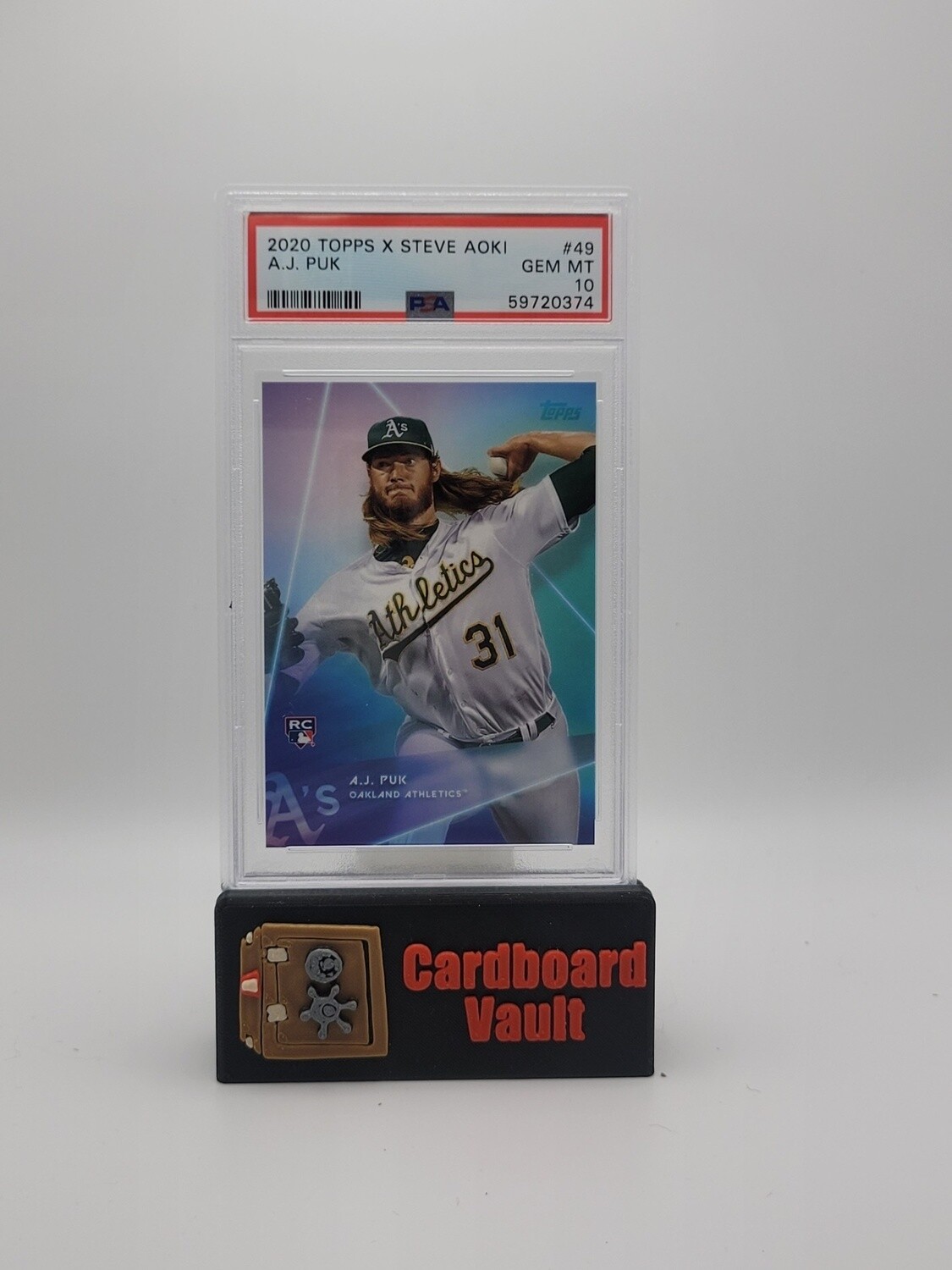 2020 Topps X Steve Aoki A.J. Puk #49 PSA 10