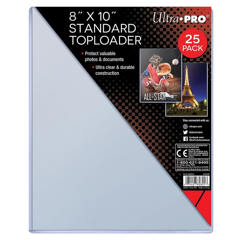 Ultrapro 8 X 10&quot; Toploader&quot;