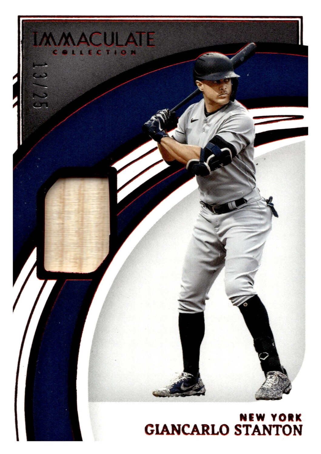 2022 Immaculate Giancarlo Stanton Bat Relic #74 Red 13/25