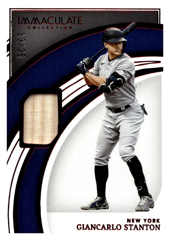 2022 Immaculate Giancarlo Stanton Bat Relic  #74 Red 13/25