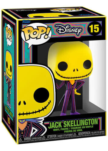 Blacklight Disney Nightmare Before Christmas Jack Skellington 15 Funko Pop