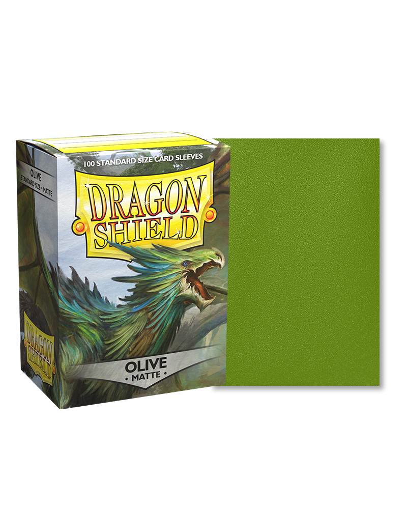 Dragon Shield 100 Card Sleeves Olive Matte