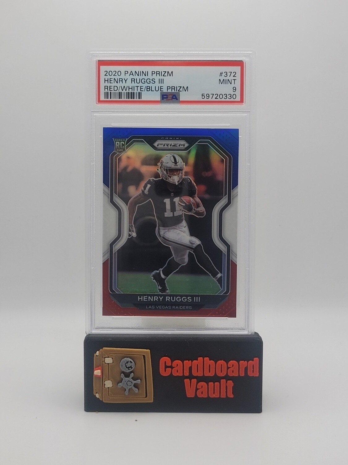 2020 Prizm Henry Ruggs III Red, White and Blue PSA 9