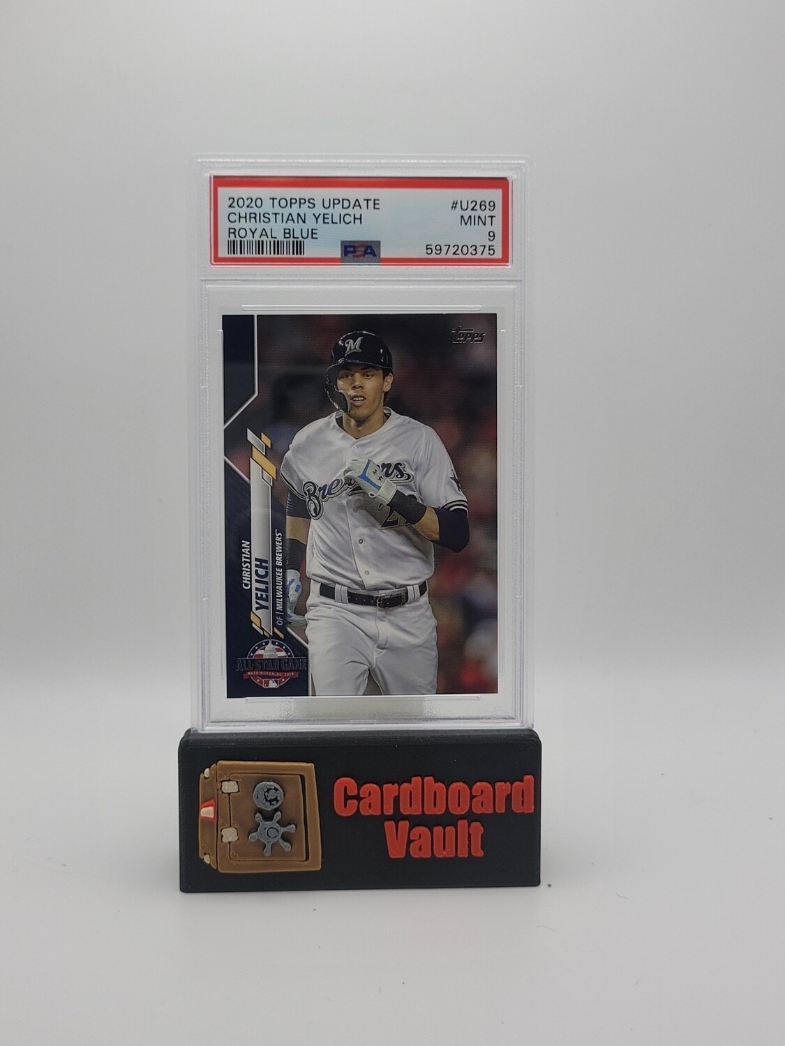 2020 Topps Update Christian Yelich #U-269 Royal Blue PSA 9