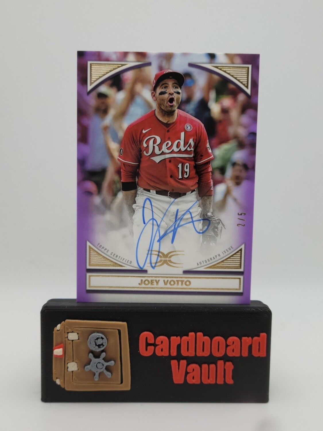 2022 Topps Definitive Collection Joey Votto Defining Images Autograph #DIA-JV 2/5