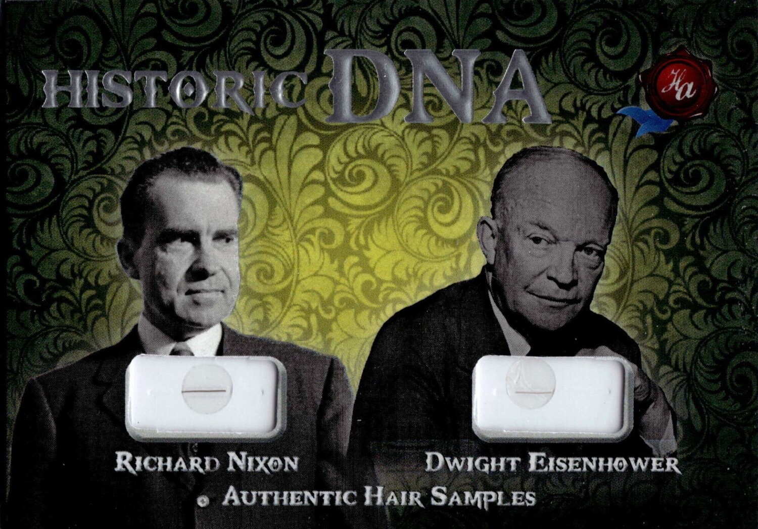 Historic Autographs Historic DNA Richard Nixon and Dwight Eisenhower Authentic Hair Sample 162/298