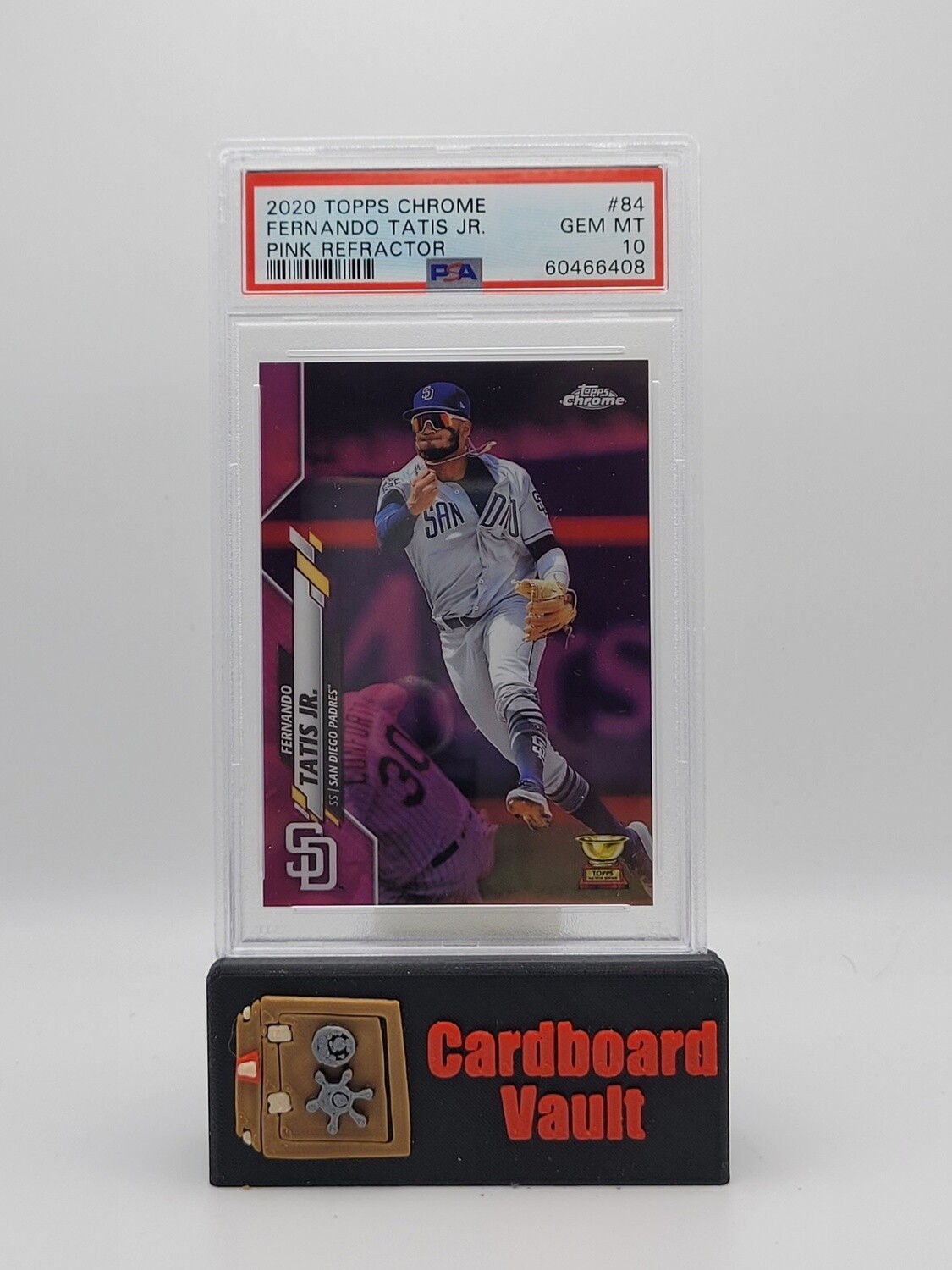 2020 Topps Chrome Fernando Tatis Jr. Pink Refractor No. 84 PSA 10 60466408