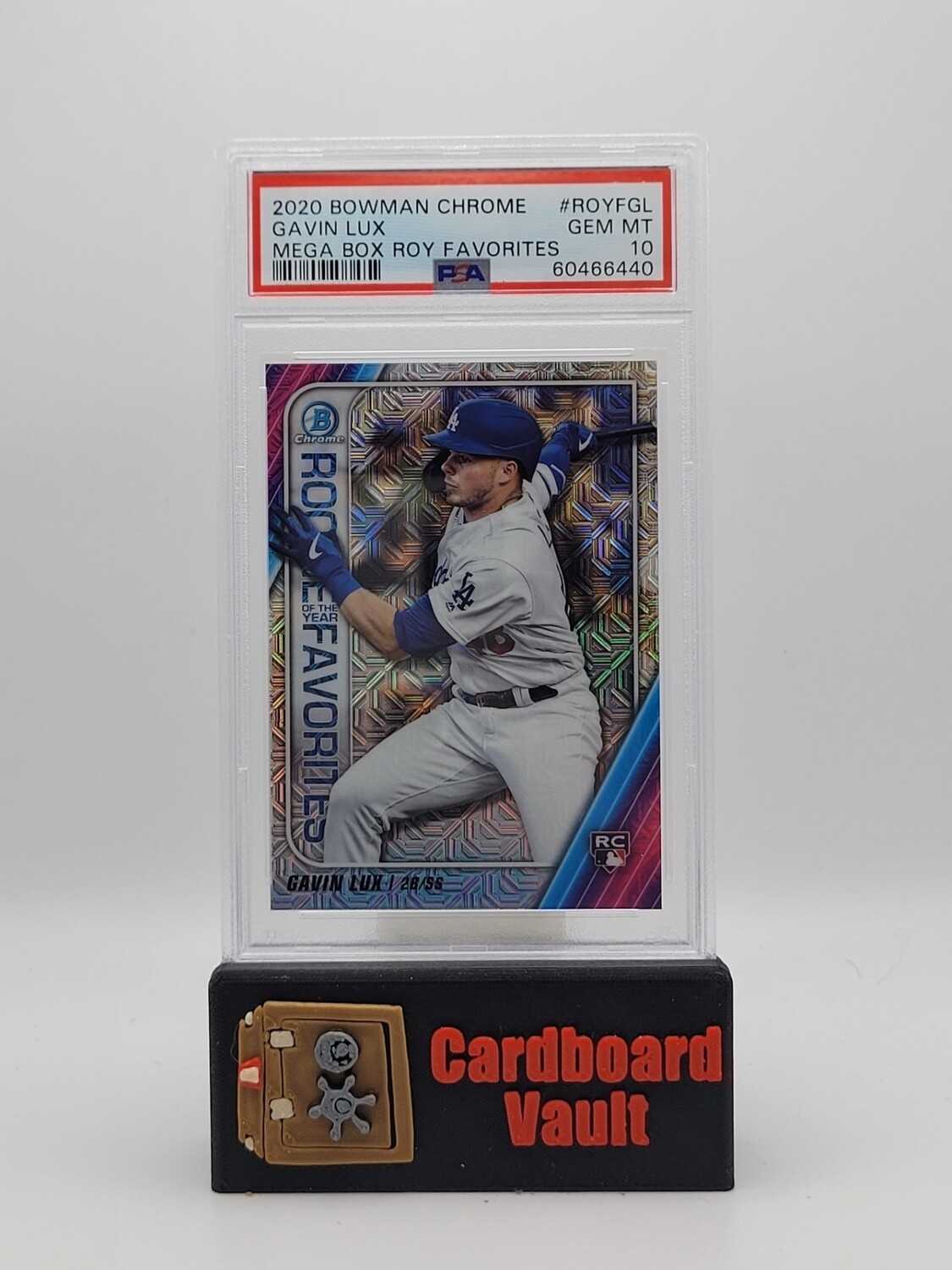 2020 Bowman Chrome Mega Box Roy Favorites Gavin Lux #ROYF-GL PSA 10