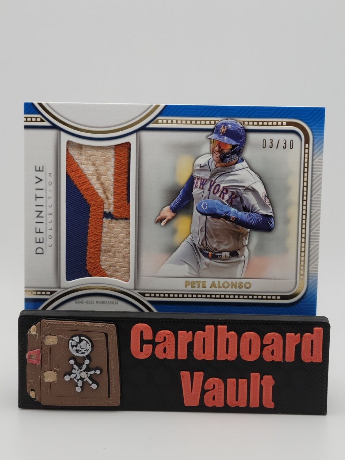 2022 Topps Definitive Collection Pete Alonso Jumbo Relic Game Used Patch DJR-PA  03/30