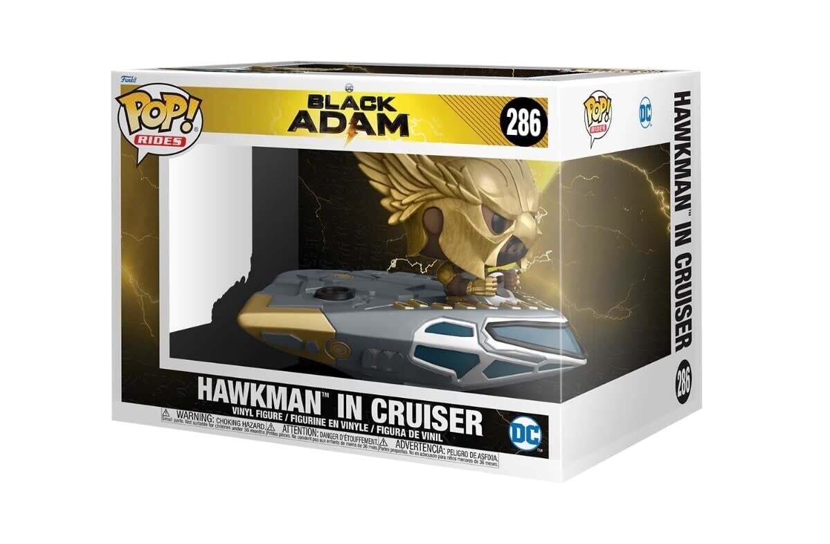 DC Black Adam Hawkman In Cruiser 286 Rides Funko Pop
