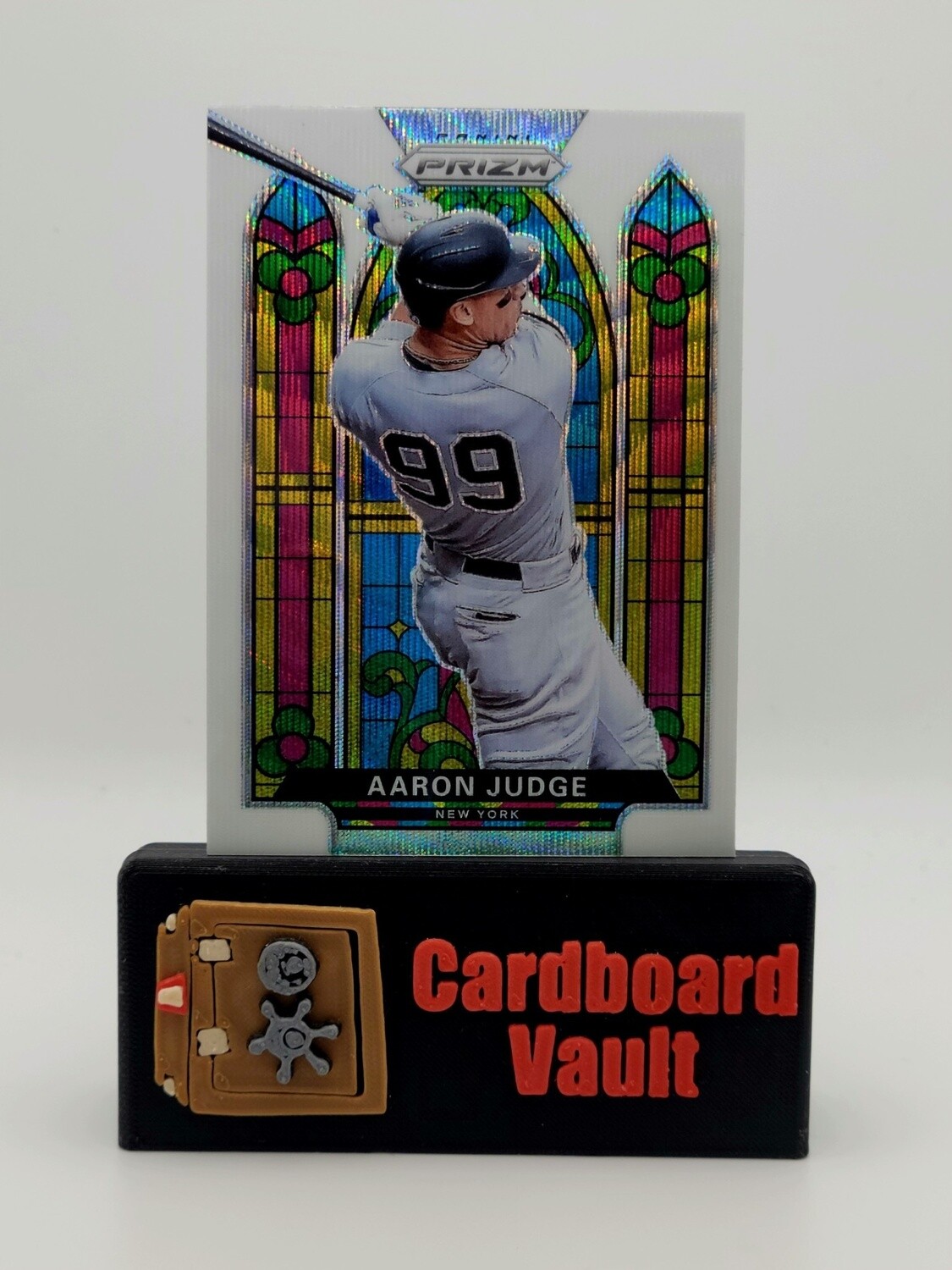 2021 Prizm Aaron Judge #SG-5 Stained Glass White Wave Prizm
