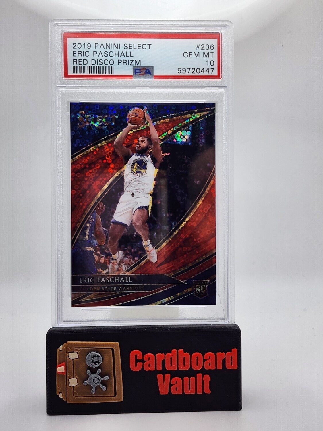 2019 Select Eric Paschall #236 Red Disco Prizm 31/49 PSA 10