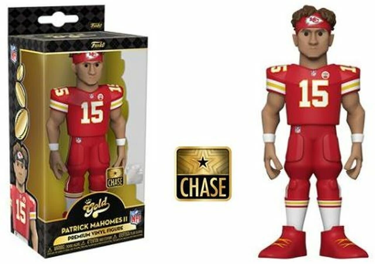 Gold 5&quot; NFL: Chiefs- Patrick Mahomes (Chase) Funko Pop