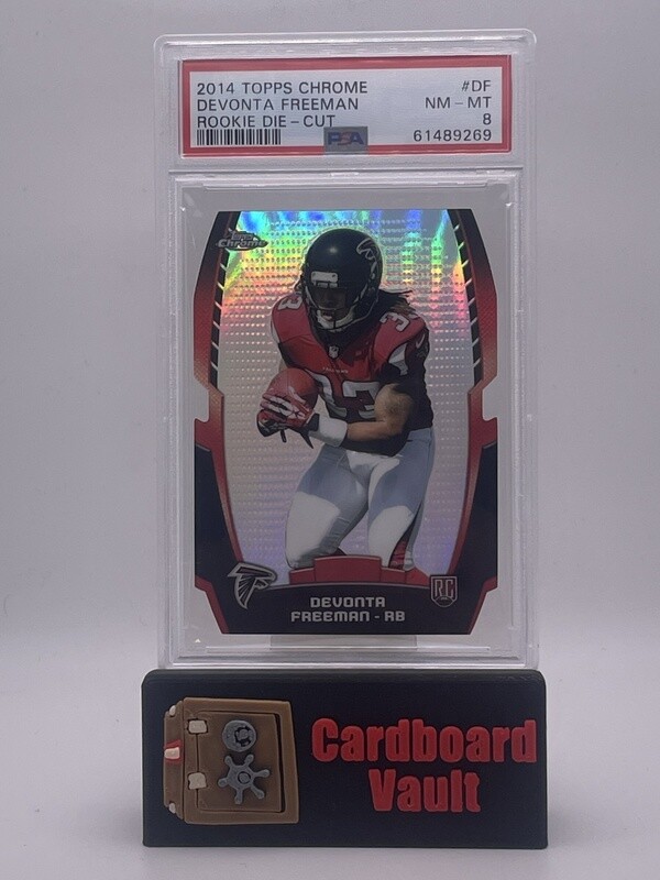 2014 Topps Chrome DeVonta Freeman Rookie Die-Cut #CRDC-DF PSA 8