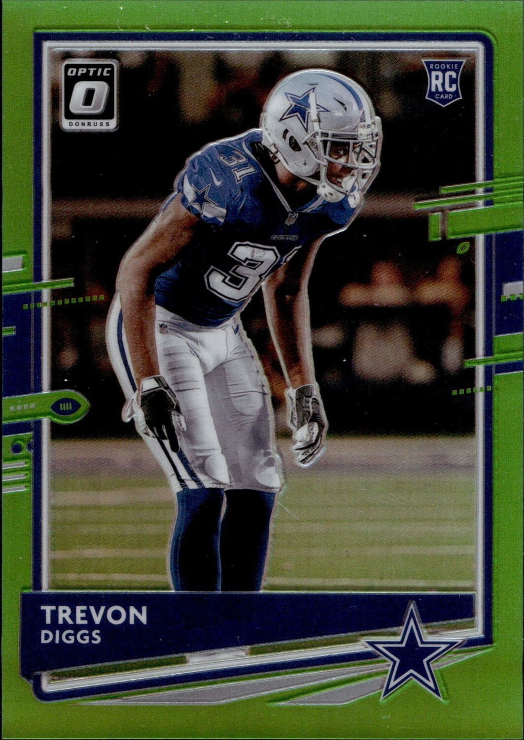 2020 Optic Trevon Diggs #110 Lime Green Prizm 04/35