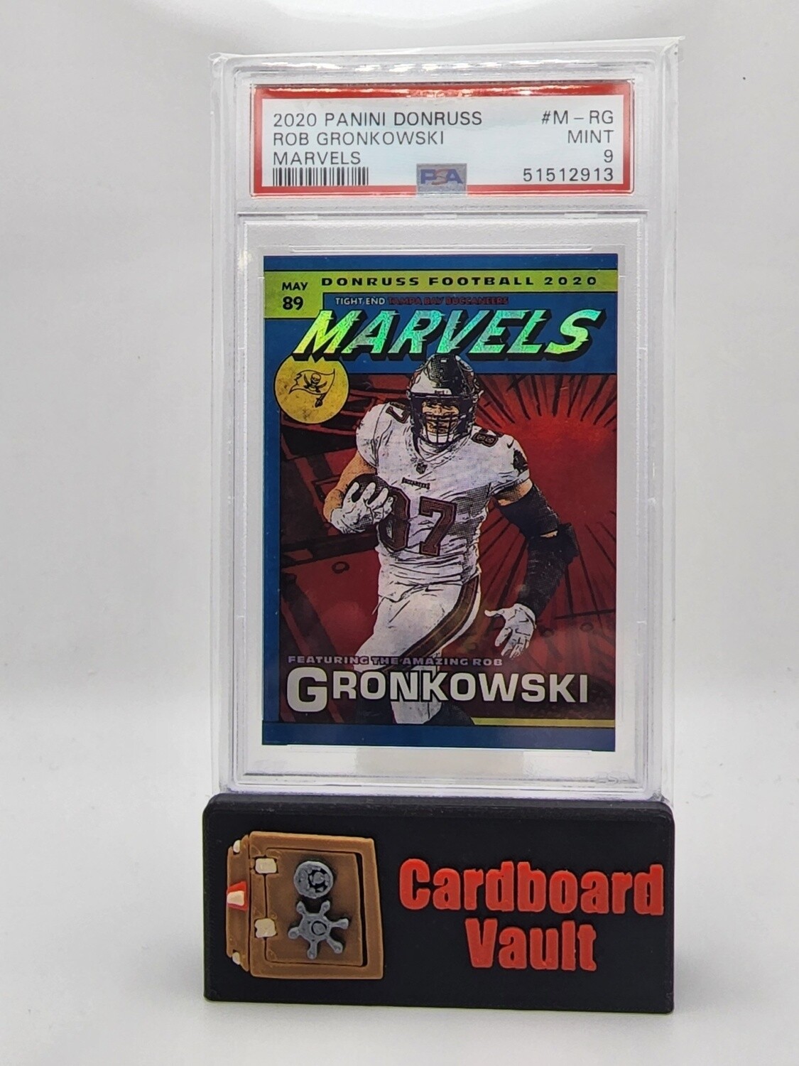2020 Donruss Marvels Rob Gronkowski #M-RG PSA 9