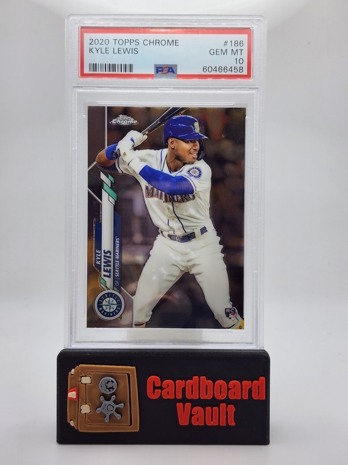 2020 Topps Chrome Kyle Lewis #186 PSA 10