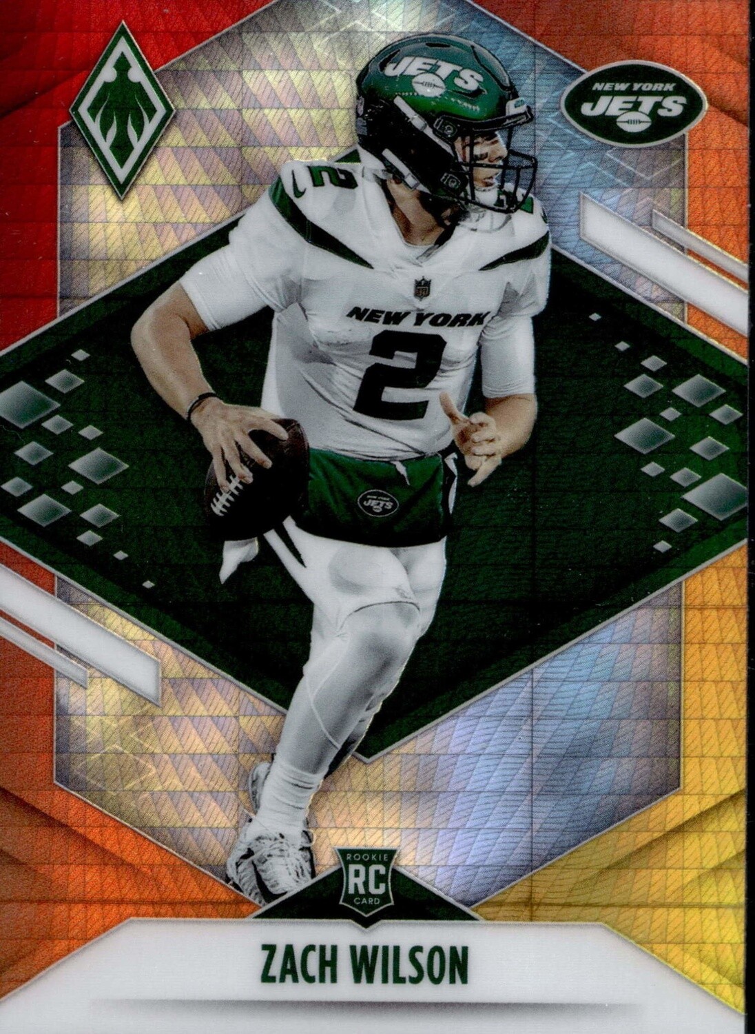 2021 Phoenix Zach Wilson Fire Burst Prizm No. 102