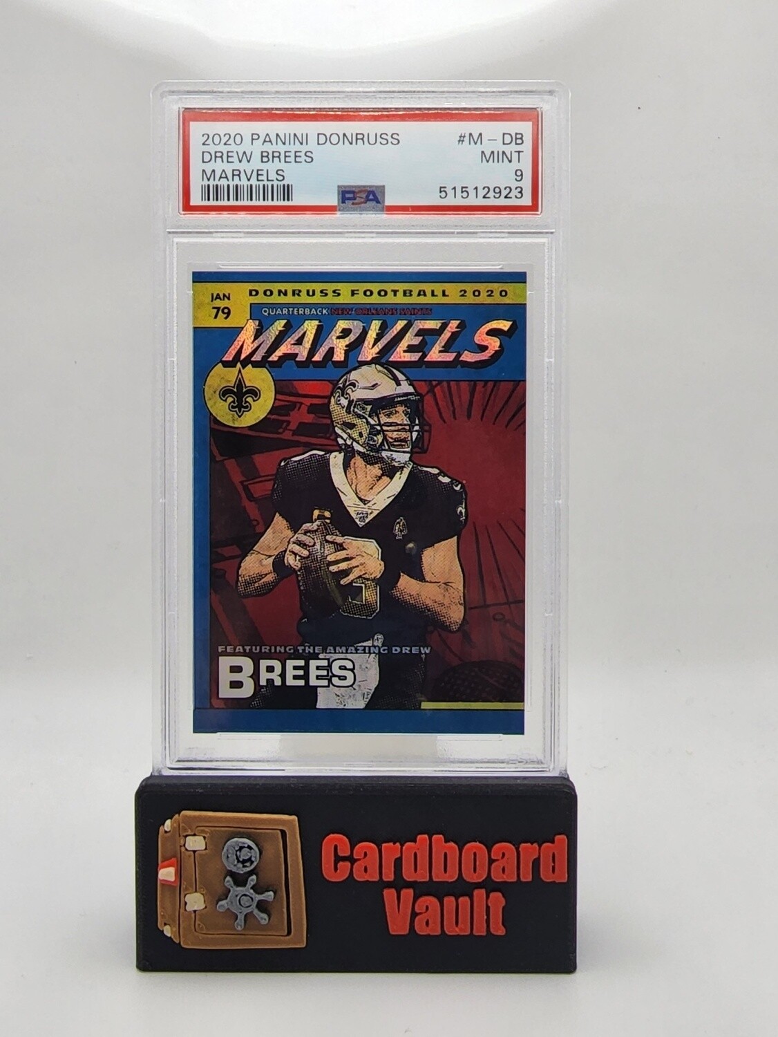 2020 Donruss Marvels Drew Brees #M-DB PSA 9
