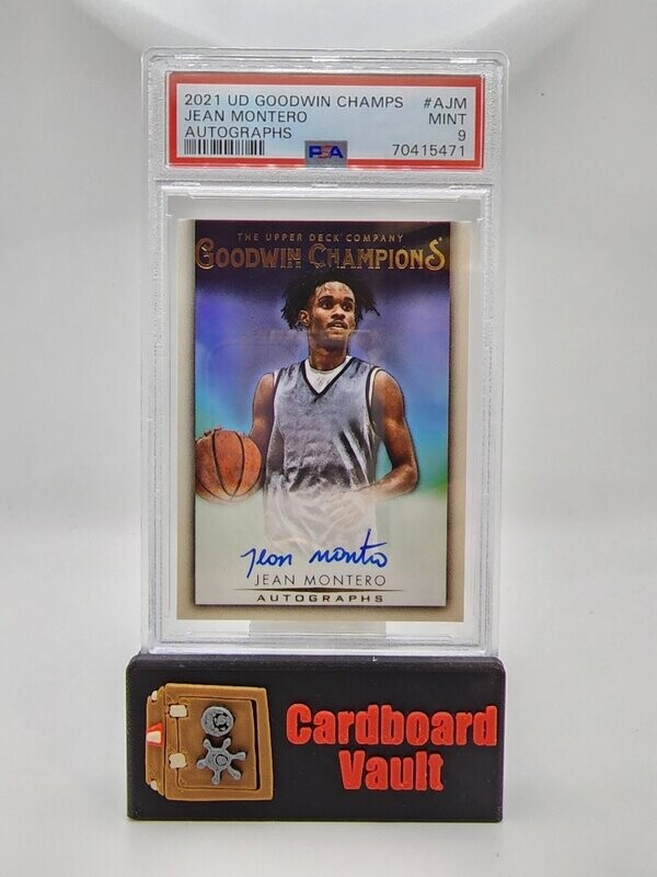 2021 Upper Deck Goodwin Champs Jean Montero Autographs #A-JM PSA 9  70415471