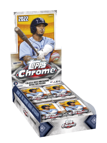 2022 Topps Chrome Baseball Hobby Box with 1 Silver Pack