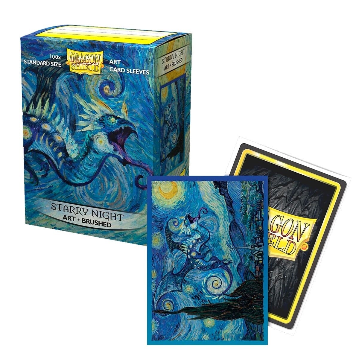 Dragon Shield 100ct Box - Dragons in Art - Starry Night Brushed Art Sleeves