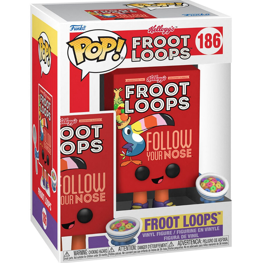 Kelloggs Froot Loops Cereal Box Pop! Vinyl Figure 186