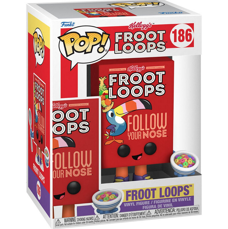 Kelloggs Froot Loops Cereal Box Pop! Vinyl Figure 186