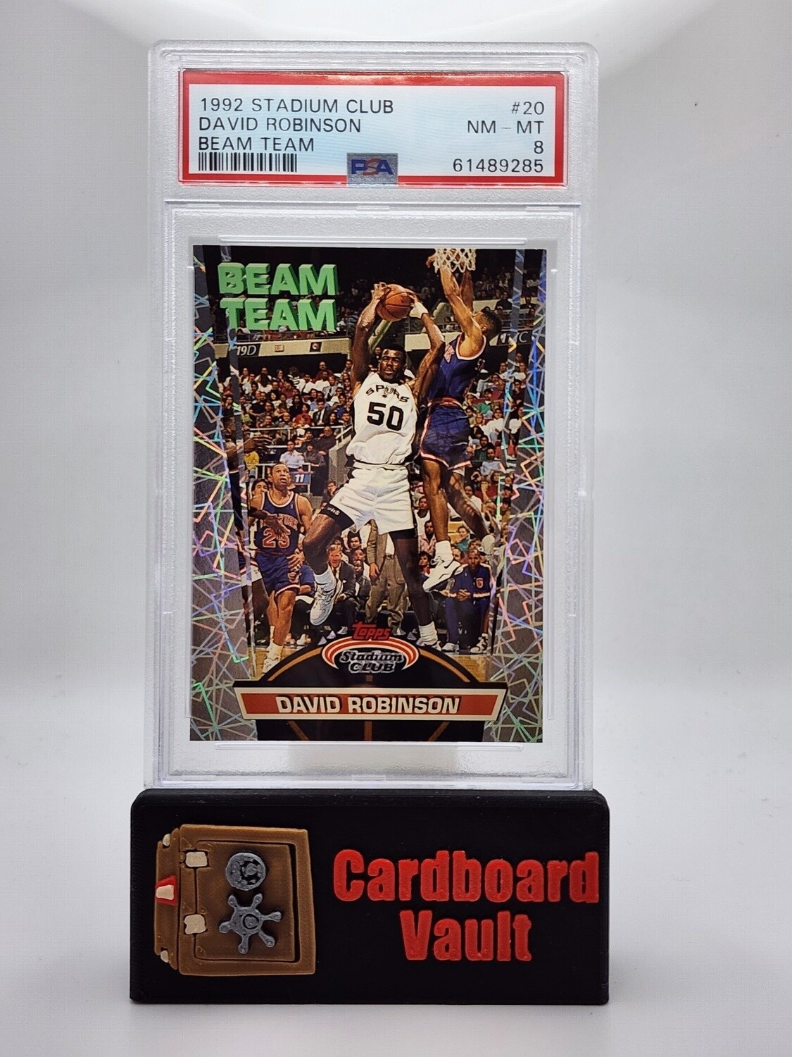 1992 Stadium Club Beam Team David Robinson #20 PSA 8