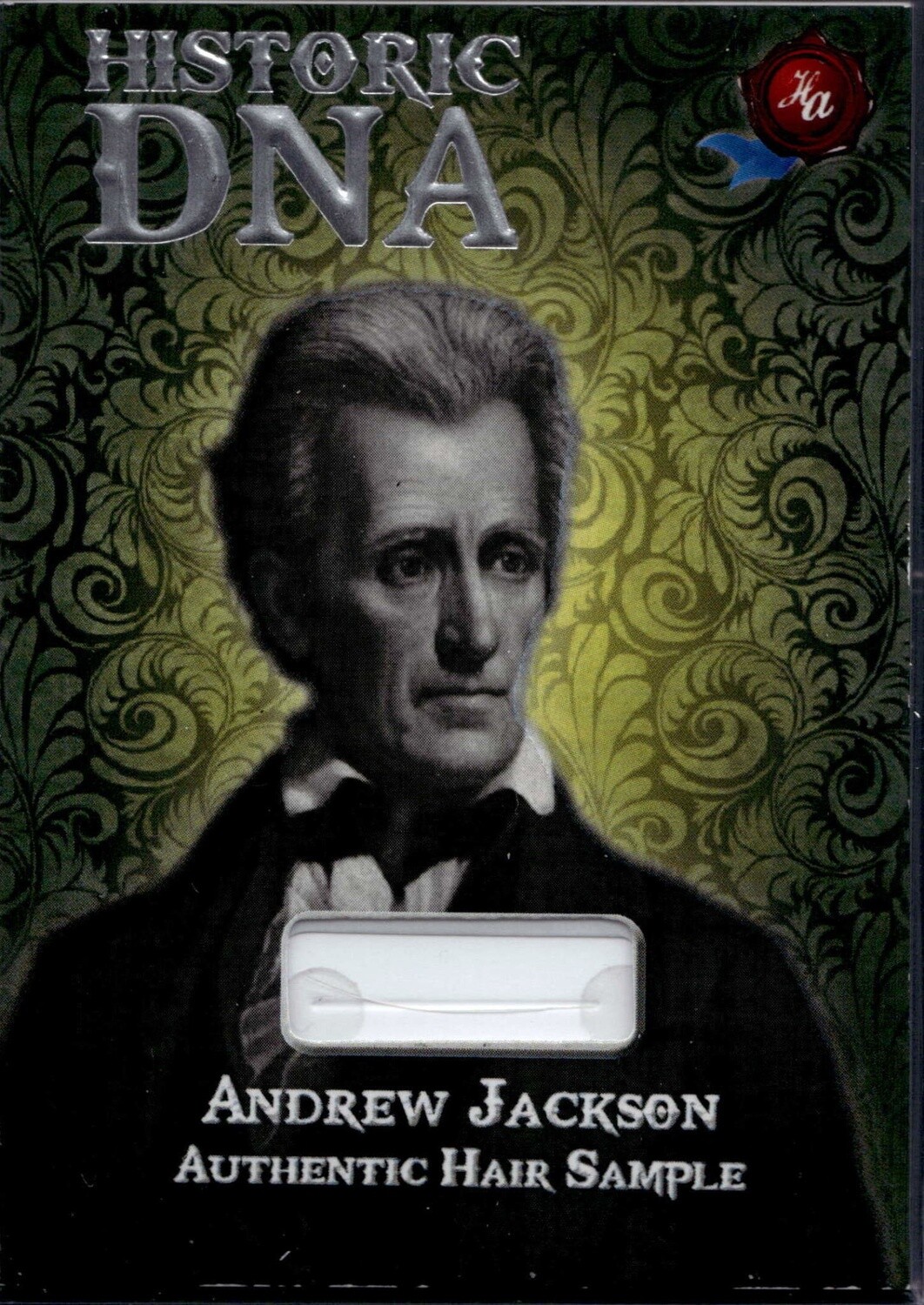 Historic Autographs Historic DNA Andrew Jackson Authentic Hair Sample 128/154