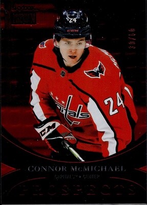 2020-21 NHL Metal Universe Prospects Connor McMichael  #PP-49 Red 30/50