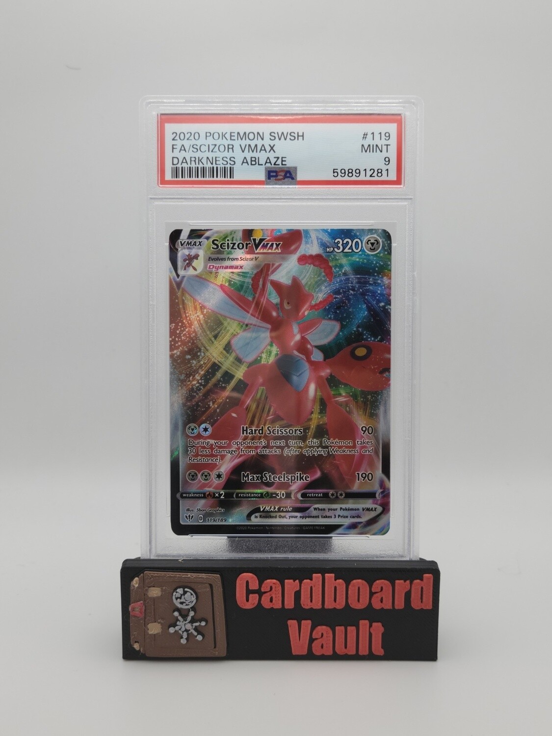 2020 Pokémon Darkness Ablaze Scizor Vmax No. 119 PSA 9 59891281