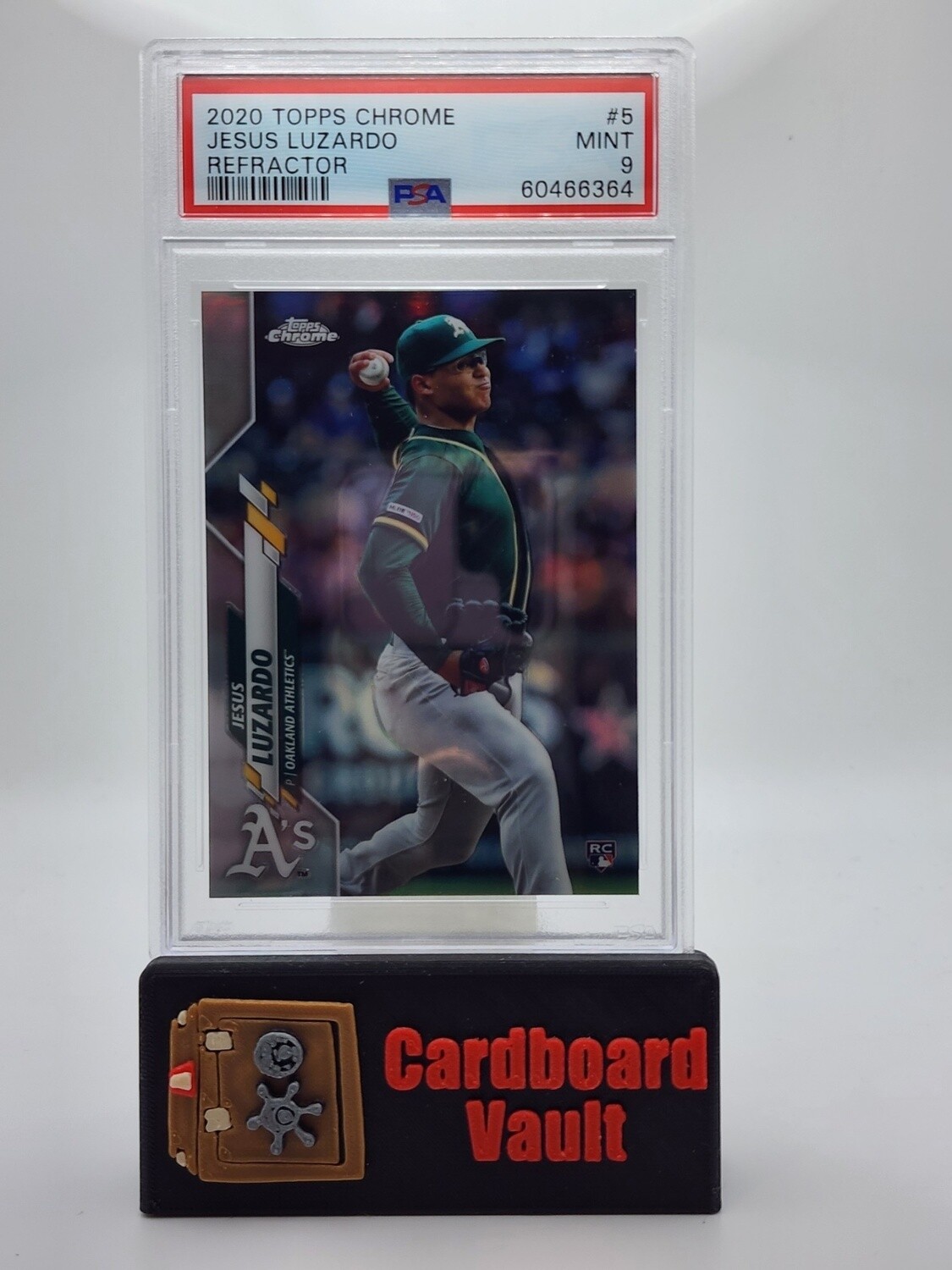 2020 Topps Chrome Jesus Luzardo #5 Refractor PSA 9