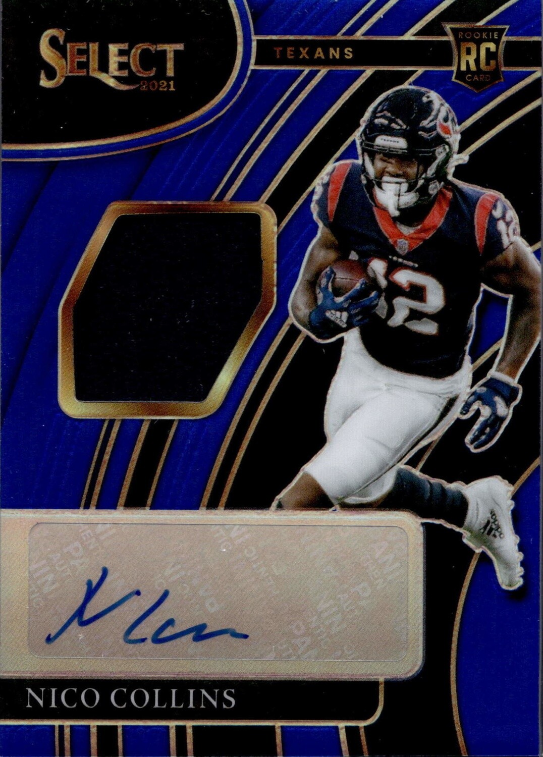 2021 Select Nico Collins RPA #RSM-NCO Blue 61/75