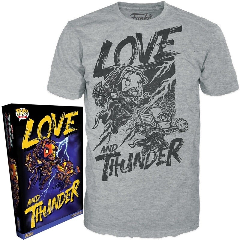 Pop Tees Thor Love and Thunder T-Shirt Size XL
