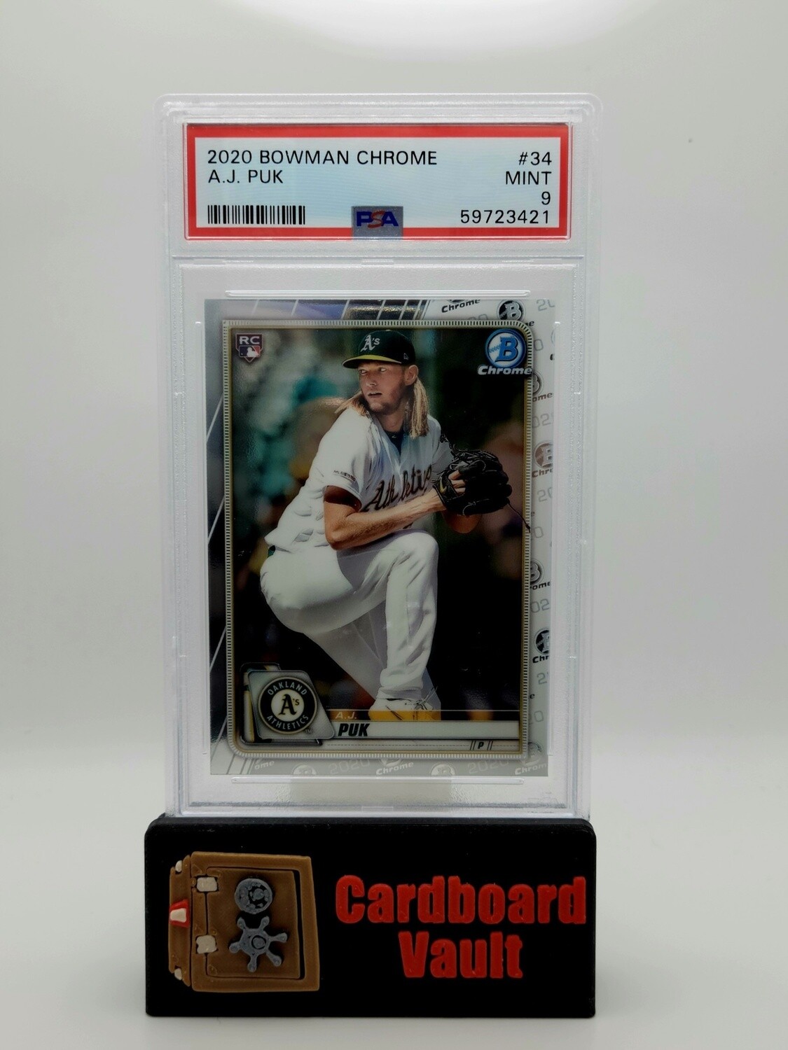 2020 Bowman Chrome A.J. Puk  #34 PSA 9