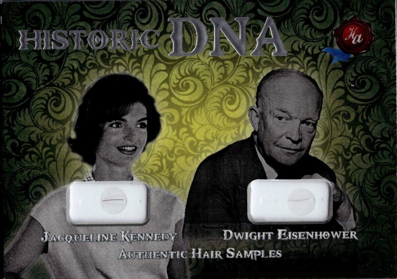 Historic Autographs Historic DNA Jacqueline Kennedy and Dwight Eisenhower Authentic Hair Sample 25/86